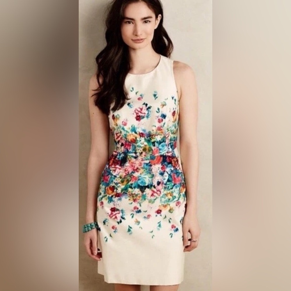 Maeve Tea Garden Floral Cutout Sheath Dress 2